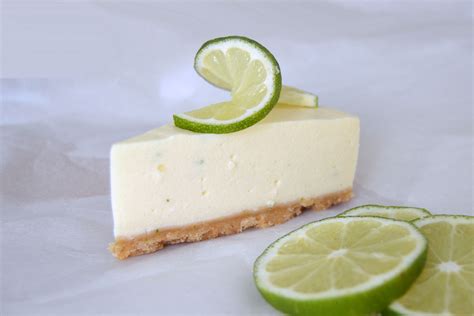 Hotový limetkový cheesecake