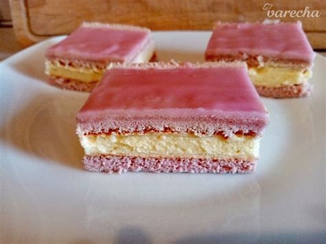 Pudingové rezy bez múky vo finálnej podobe