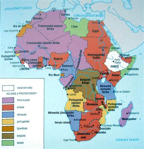 Mapa západnej Afriky s vyznačenými krajinami, kde je fufu populárne