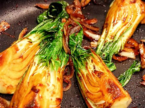 Ilustrácia čínskej kapusty pak choi