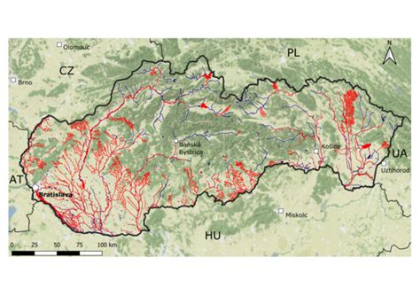 Mapa rybárskych revírov na Liptove