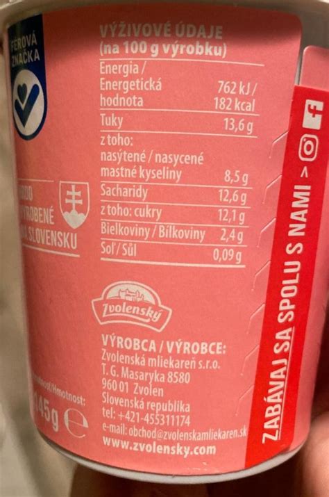 Nutričné hodnoty kyslej smotany
