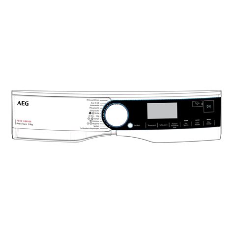 Ovládací panel práčky Electrolux