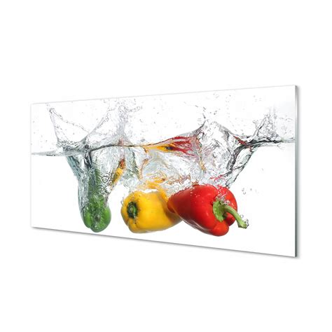 Farebné papriky na tanieri