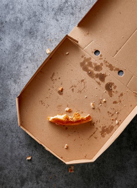 Mastná škatuľa od pizze