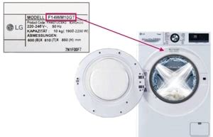 schematické znázornenie ložísk bubna práčky