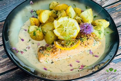 losos v rúre s horčicovou marinádou