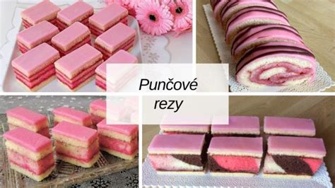 Ilustrácia surovín na punčové rezy