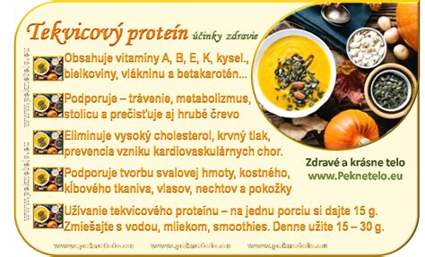 Zloženie tekvicového proteínu