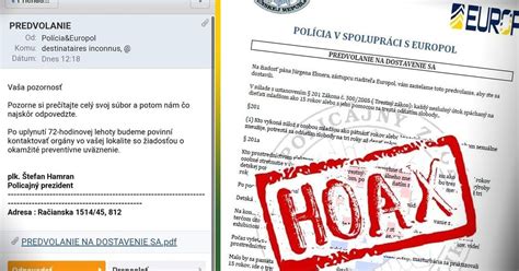 Ilustrácia falošného policajného predvolania