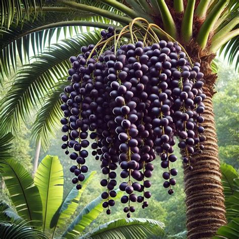 Palma Acai s plodmi