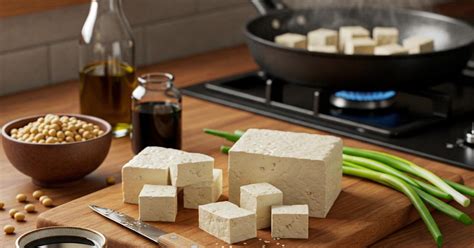 Ilustrácia výroby tofu