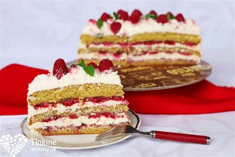 Pribináčiková torta s malinami