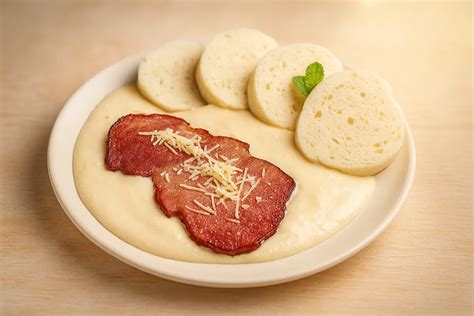 Ingrediencie na bryndzovú nátierku s údeným mäsom