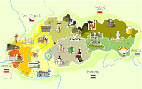 Mapa okolia kaštieľa Apponyi s vyznačenými turistickými atrakciami