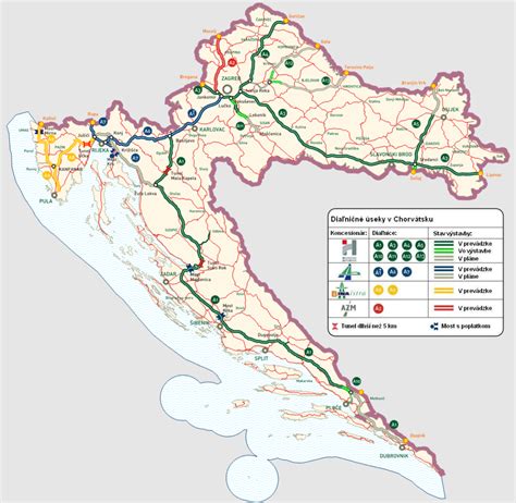 Mapa Medzimurskej župy v Chorvátsku