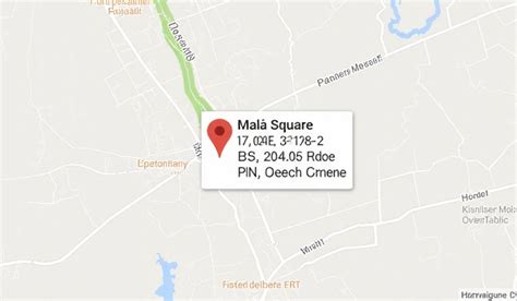 Mapa s vyznačenou adresou pekárne v Šali