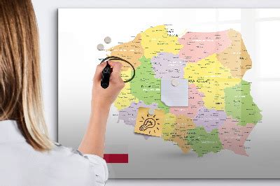Mapa Poľska s vyznačenými regiónmi tradičnej kuchyne