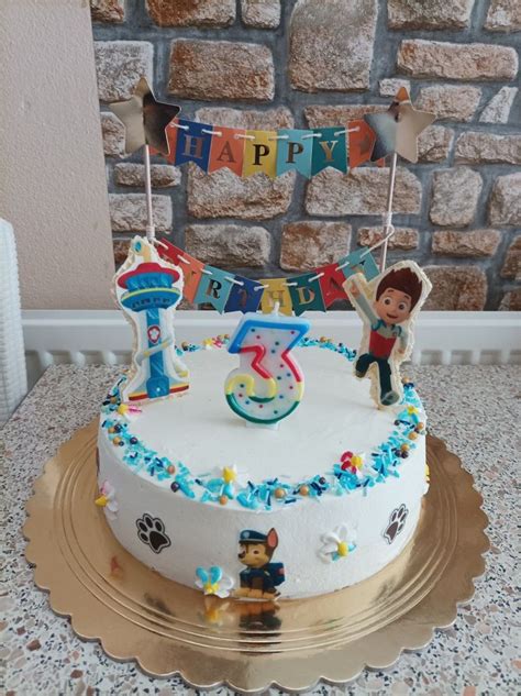 Torta s dekoráciou Labková patrola