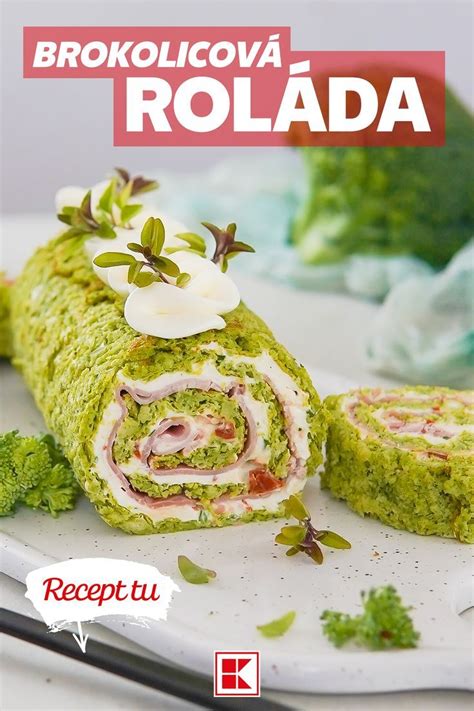 Servírovaná brokolicová roláda s prílohami