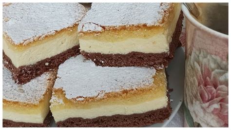 vrstvený tvarohový koláč