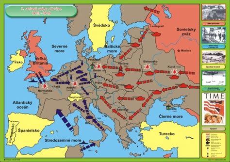 Mapa Európy počas druhej svetovej vojny