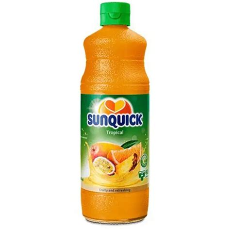 Fľaša pomarančového sirupu Sunquick