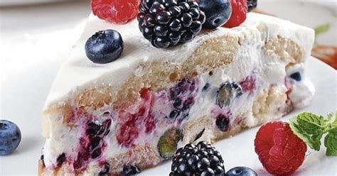 Nepečená smotanová torta s piškótami