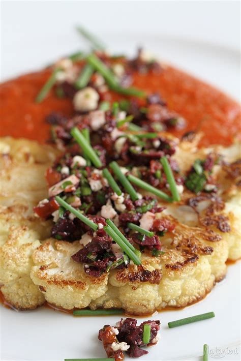 Karfiolové steaky s pestom