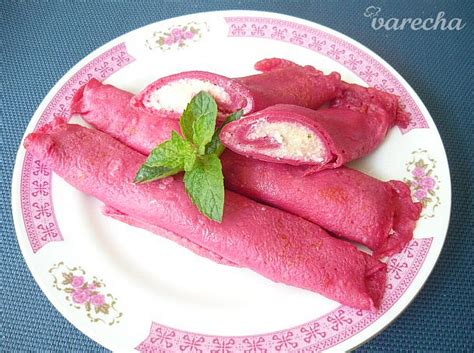 Naplnené palacinky s tvarohovou plnkou