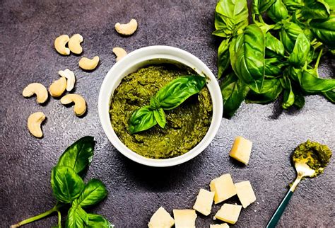ingrediencie na bazalkové pesto