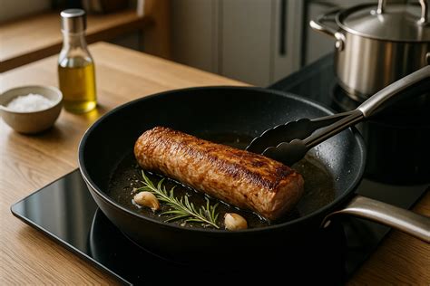 Opekanie krutónov na panvici