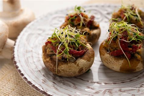 Fotografia plnených šampiňónov