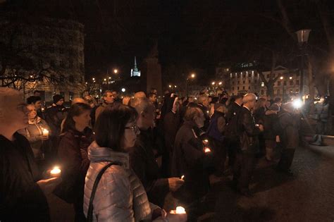 Plagát oznamujúci Sviečkovú manifestáciu