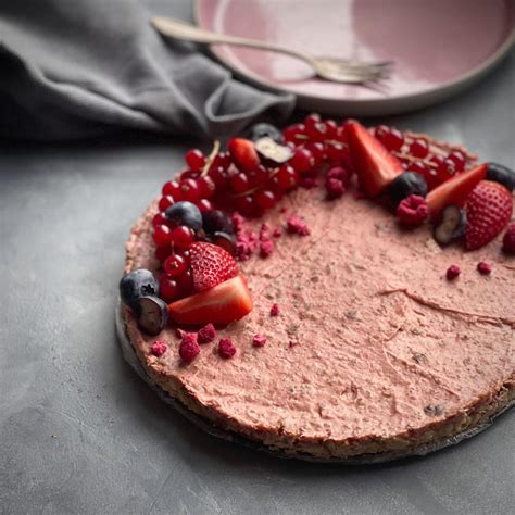 Raw jahodová torta