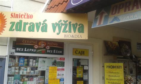 Mapa obchodu Zdravá výživa Slniečko Nitra