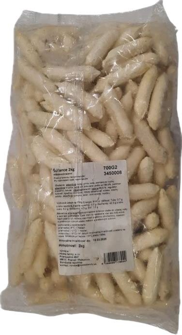 Mrazené šúľance pripravené na uskladnenie