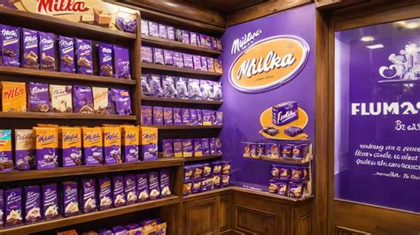 Rozmanité čokoládové výrobky Milka