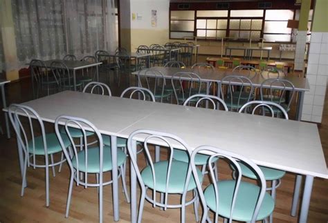 Interiér školskej jedálne