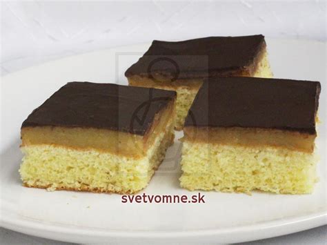 Jablkové rezy s čokoládou
