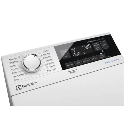Interiér práčky Electrolux s vrchným plnením