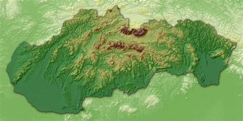 Mapa Slovenska s vyznačenou obcou Utekáč