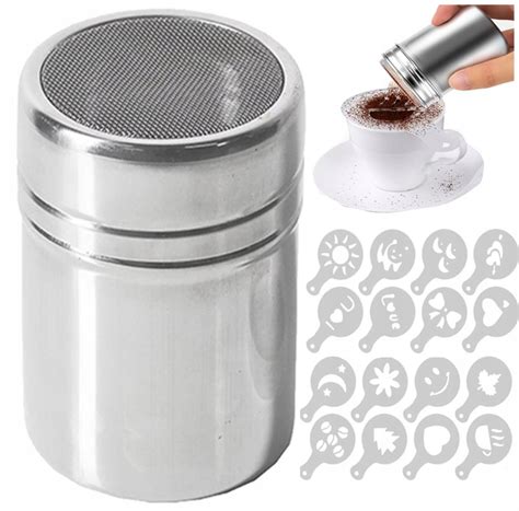 Ilustrácia použitia cukorničky na kakao na tortu