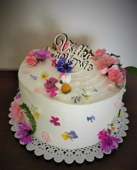 Kvetinová torta na narodeniny