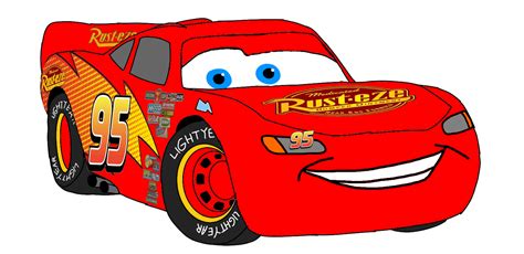 Tortová sviečka Blesk McQueen 2D