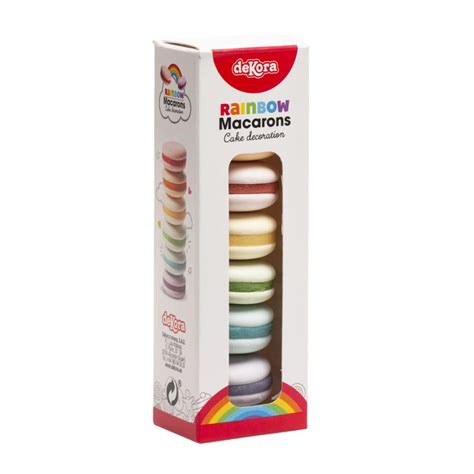 rozmanité farebné makrónky