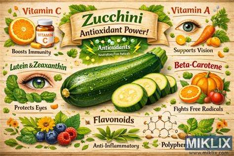 Infografika o nutričných výhodách cukety