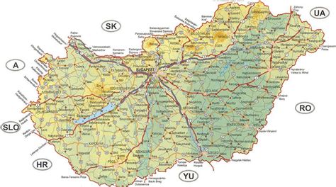 Mapa Maďarska s vyznačenými regiónmi s tradičnými sviatkami