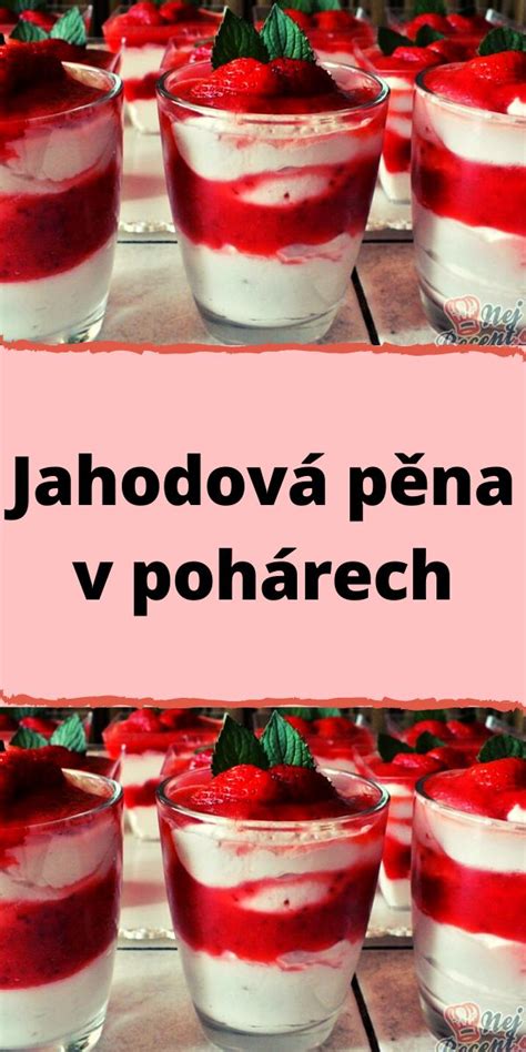 Nádherne naaranžovaná jahodová pena v pohári