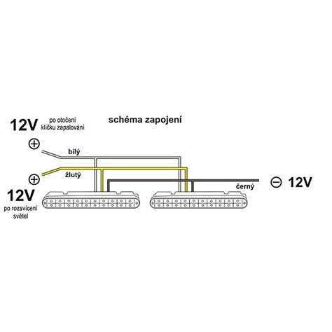 Schéma zapojenia denných LED svetiel